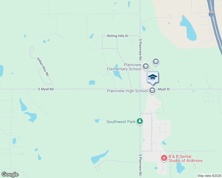 map of restaurants, bars, coffee shops, grocery stores, and more near 4343 Myall Street in Ardmore