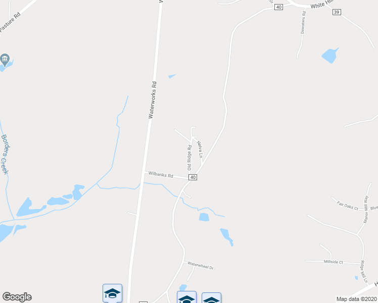 map of restaurants, bars, coffee shops, grocery stores, and more near Old Ridge Road in Commerce
