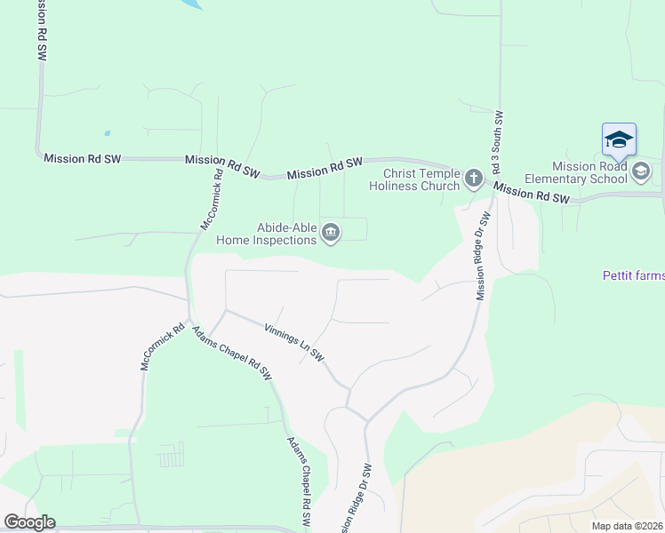map of restaurants, bars, coffee shops, grocery stores, and more near 35 Stiles Court Southwest in Cartersville
