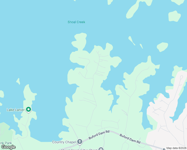 map of restaurants, bars, coffee shops, grocery stores, and more near 6611 Garrett Road in Buford
