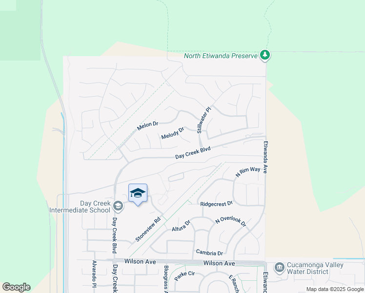 map of restaurants, bars, coffee shops, grocery stores, and more near 12569 Overland Drive in Rancho Cucamonga