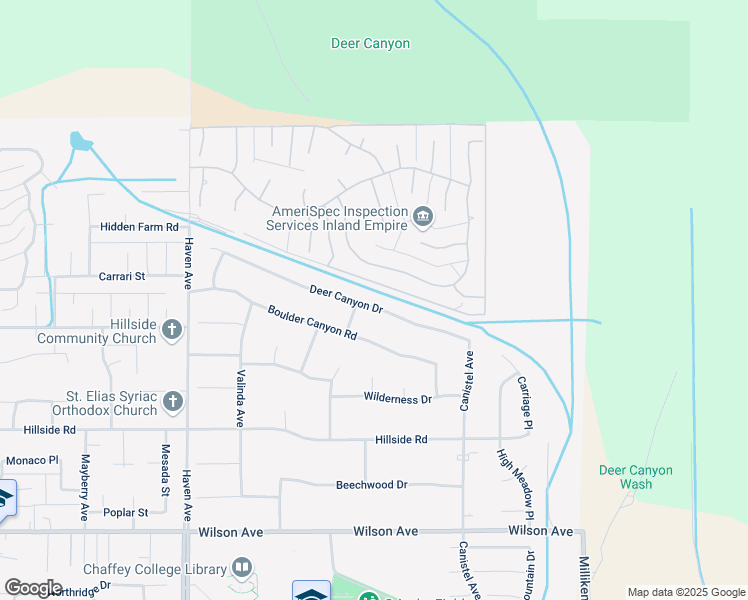 map of restaurants, bars, coffee shops, grocery stores, and more near 10901 Carriage Drive in Rancho Cucamonga