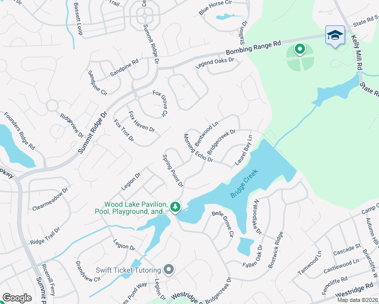 map of restaurants, bars, coffee shops, grocery stores, and more near 116 Morning Echo Drive in Columbia