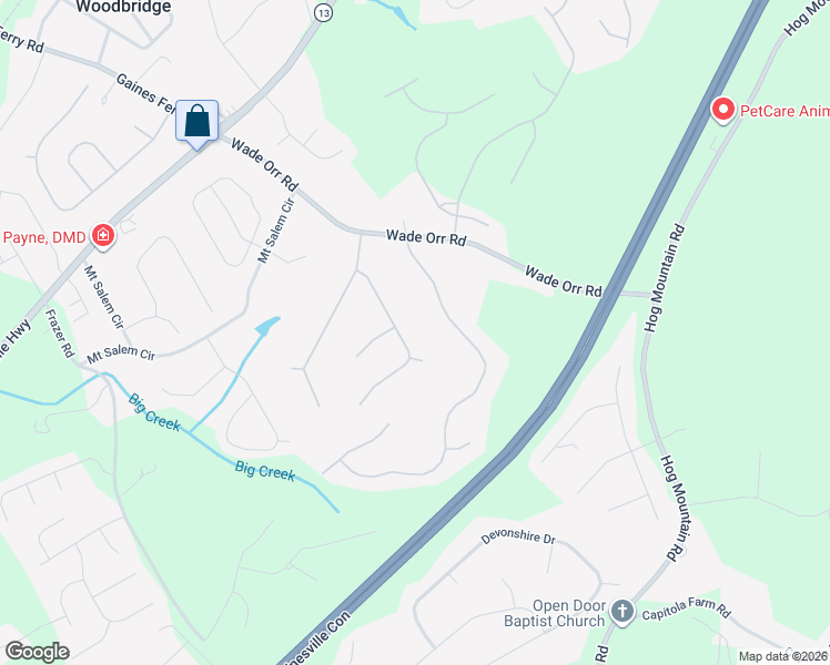 map of restaurants, bars, coffee shops, grocery stores, and more near 6341 Marble Head Drive in Flowery Branch