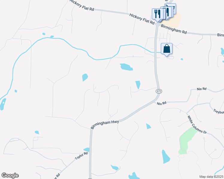 map of restaurants, bars, coffee shops, grocery stores, and more near 4060 Orchard Way in Alpharetta