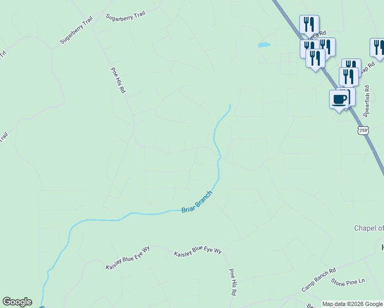 map of restaurants, bars, coffee shops, grocery stores, and more near 50400 in Broken Bow