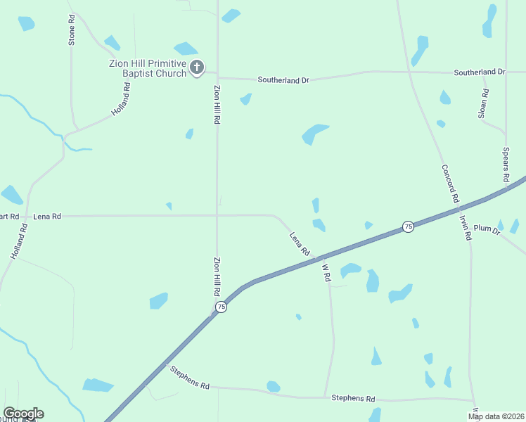map of restaurants, bars, coffee shops, grocery stores, and more near 1701 Lena Road in Horton