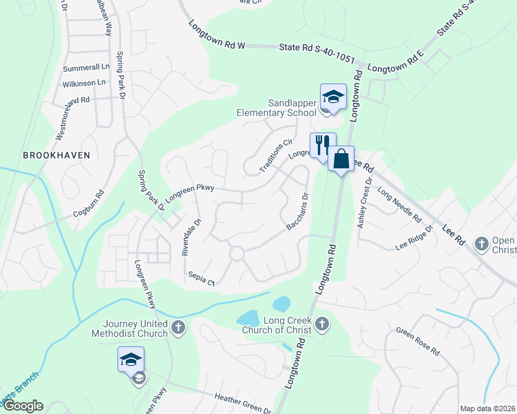 map of restaurants, bars, coffee shops, grocery stores, and more near 101 Vineyards Crossing Court in Columbia