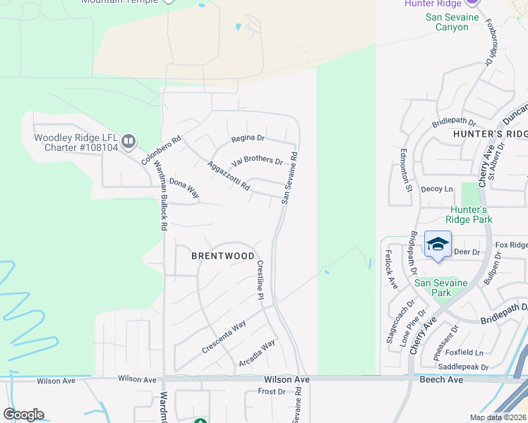 map of restaurants, bars, coffee shops, grocery stores, and more near 5190 Gallo Court in Rancho Cucamonga