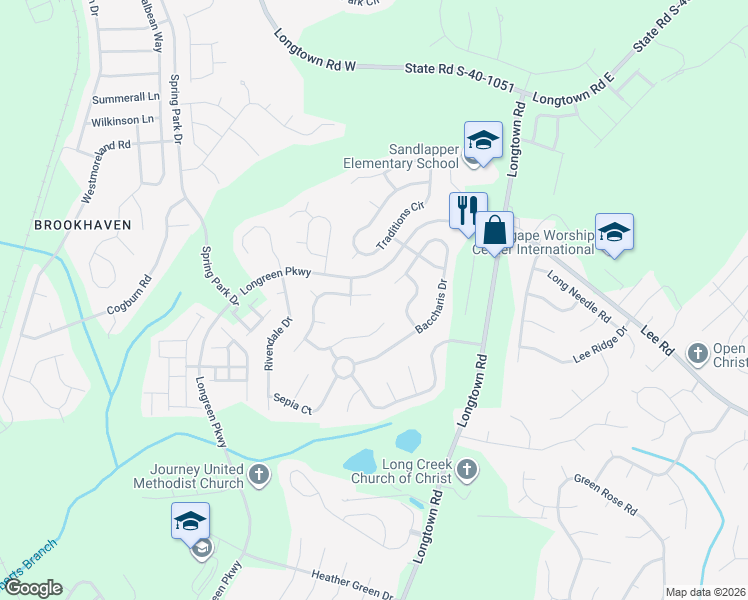 map of restaurants, bars, coffee shops, grocery stores, and more near 101 Vineyards Crossing Court in Columbia
