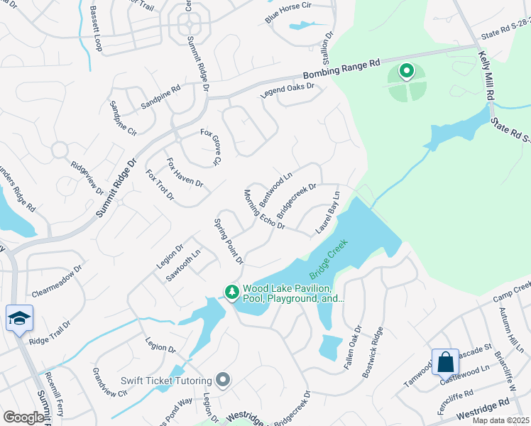map of restaurants, bars, coffee shops, grocery stores, and more near 208 Bentwood Lane in Columbia