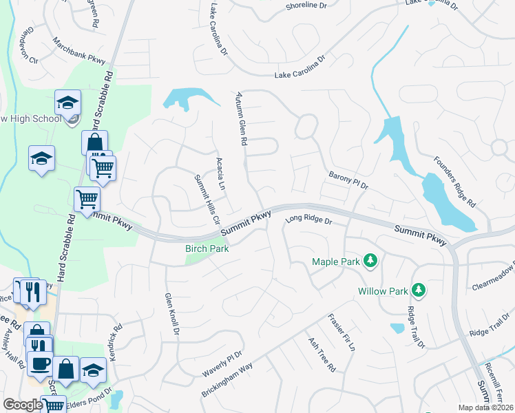 map of restaurants, bars, coffee shops, grocery stores, and more near 31 Twinspur Court in Columbia