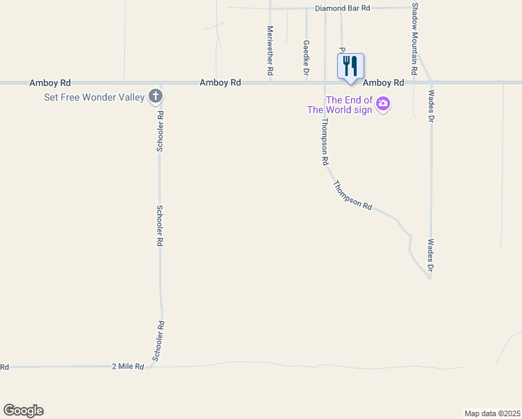 map of restaurants, bars, coffee shops, grocery stores, and more near in Twentynine Palms