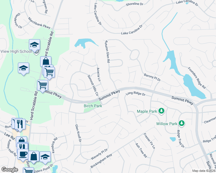 map of restaurants, bars, coffee shops, grocery stores, and more near 31 Twinspur Court in Columbia