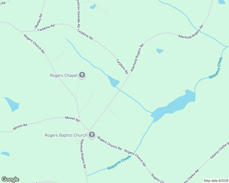 map of restaurants, bars, coffee shops, grocery stores, and more near 1191 Aderhold Rogers Road in Commerce