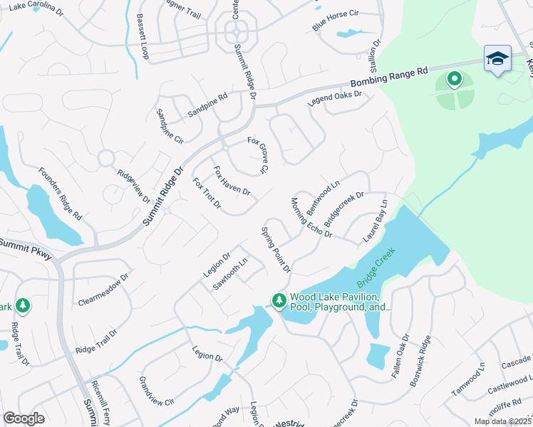 map of restaurants, bars, coffee shops, grocery stores, and more near 112 Spring Point Drive in Columbia