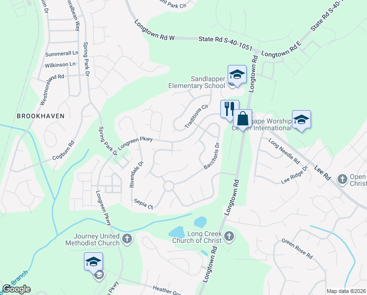 map of restaurants, bars, coffee shops, grocery stores, and more near 101 Vineyards Crossing Court in Columbia