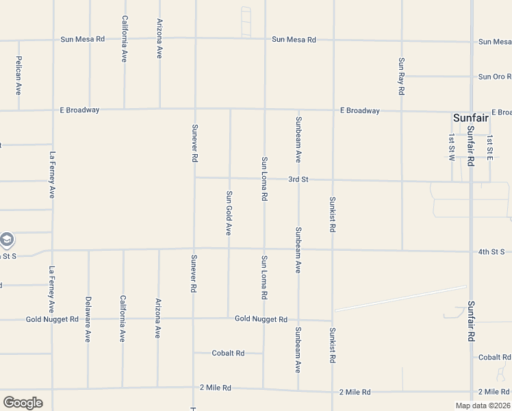 map of restaurants, bars, coffee shops, grocery stores, and more near 5173 Sun Loma Road in Joshua Tree