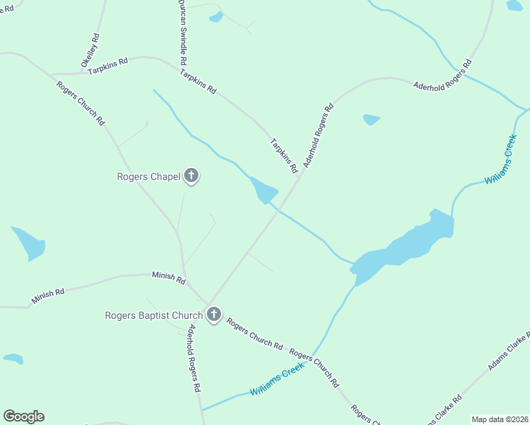 map of restaurants, bars, coffee shops, grocery stores, and more near 1191 Aderhold Rogers Road in Commerce