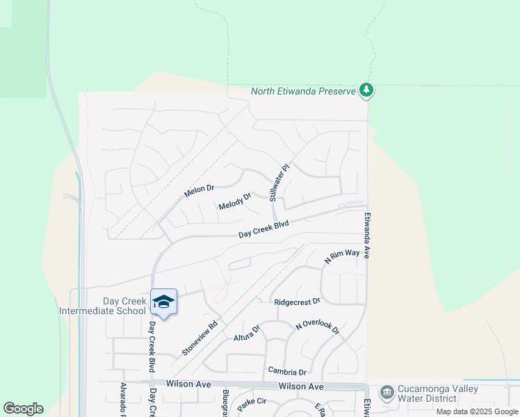 map of restaurants, bars, coffee shops, grocery stores, and more near 5231 Flora Court in Rancho Cucamonga