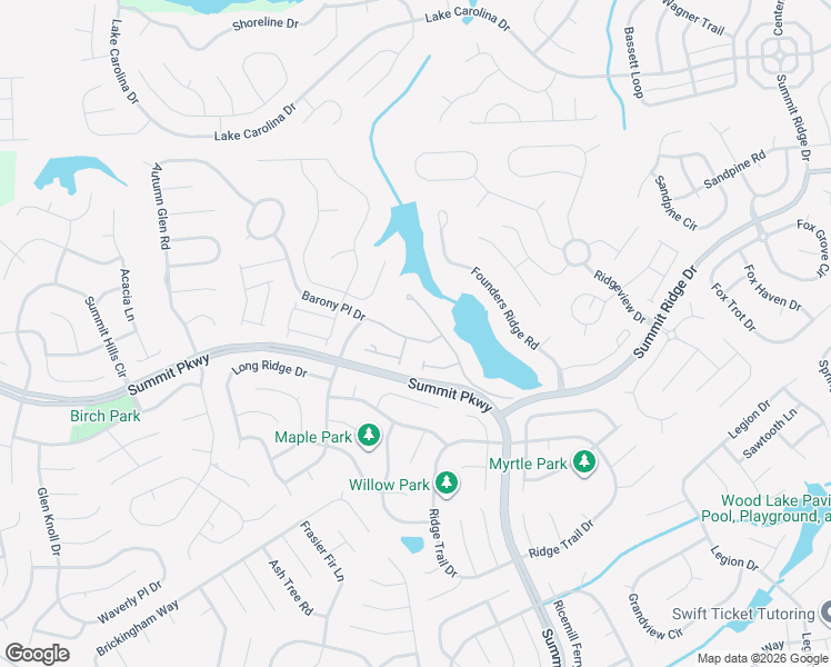map of restaurants, bars, coffee shops, grocery stores, and more near 302 Barony Place Drive in Columbia