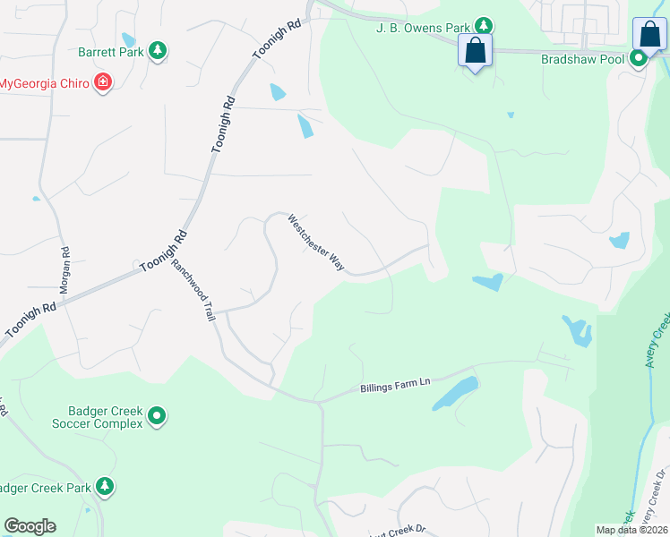 map of restaurants, bars, coffee shops, grocery stores, and more near 401 Westchester Way in Canton