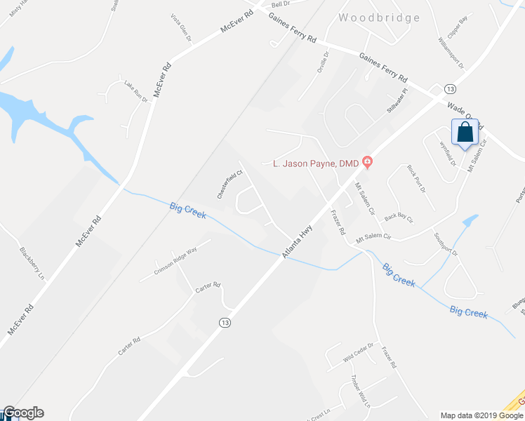 map of restaurants, bars, coffee shops, grocery stores, and more near 4203 Crestwood Bend Circle in Buford