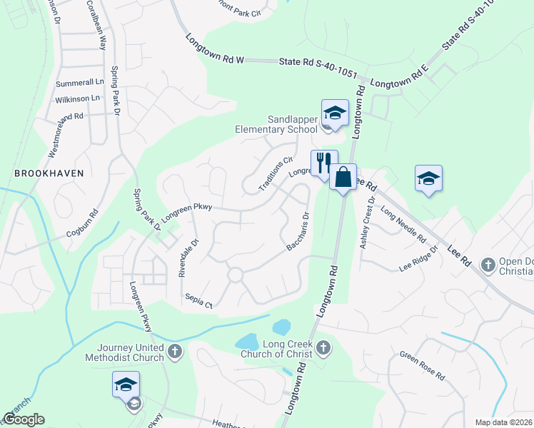 map of restaurants, bars, coffee shops, grocery stores, and more near 101 Vineyards Crossing Court in Richland County