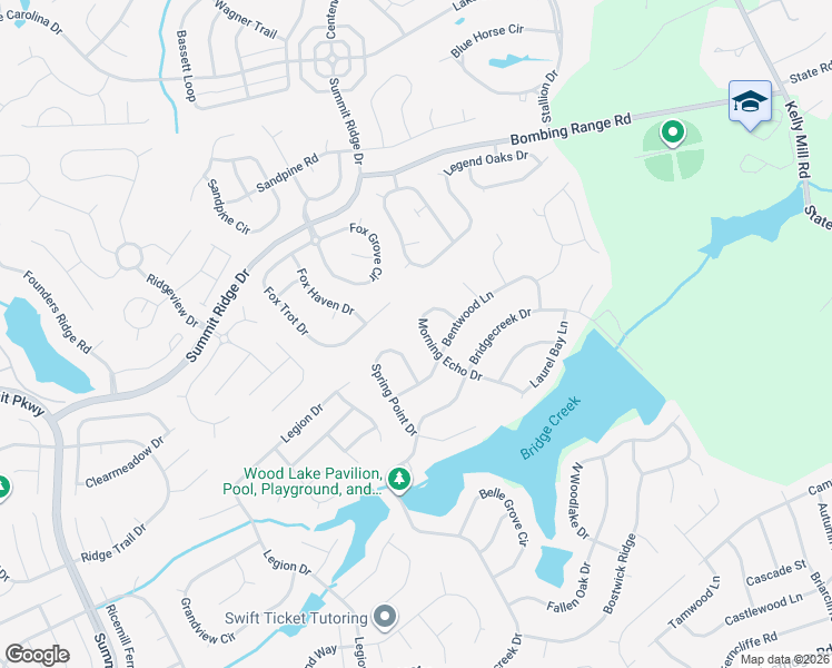 map of restaurants, bars, coffee shops, grocery stores, and more near 116 Morning Echo Drive in Columbia
