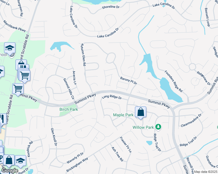 map of restaurants, bars, coffee shops, grocery stores, and more near 308 Autumn Run Circle in Columbia