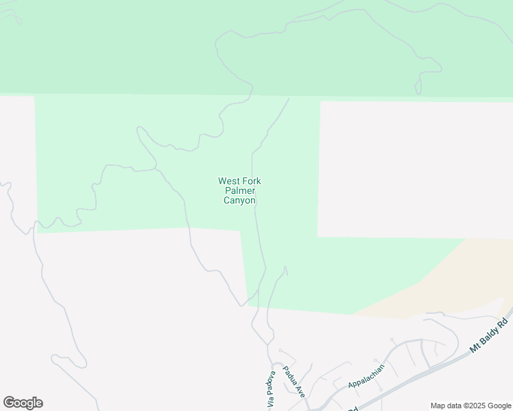 map of restaurants, bars, coffee shops, grocery stores, and more near Palmer Canyon Road in Claremont