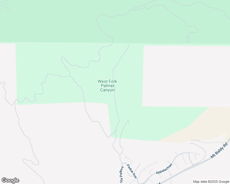 map of restaurants, bars, coffee shops, grocery stores, and more near Palmer Canyon Road in Claremont