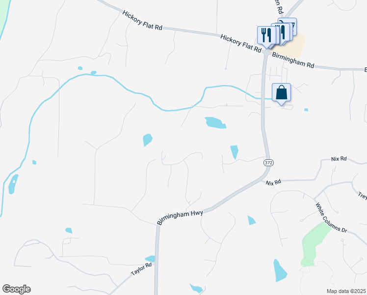 map of restaurants, bars, coffee shops, grocery stores, and more near 5080 Forest Circle in Milton
