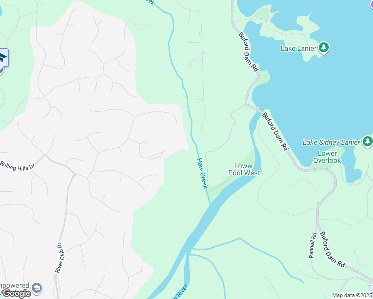 map of restaurants, bars, coffee shops, grocery stores, and more near 5020 Bowman Park Point in Cumming