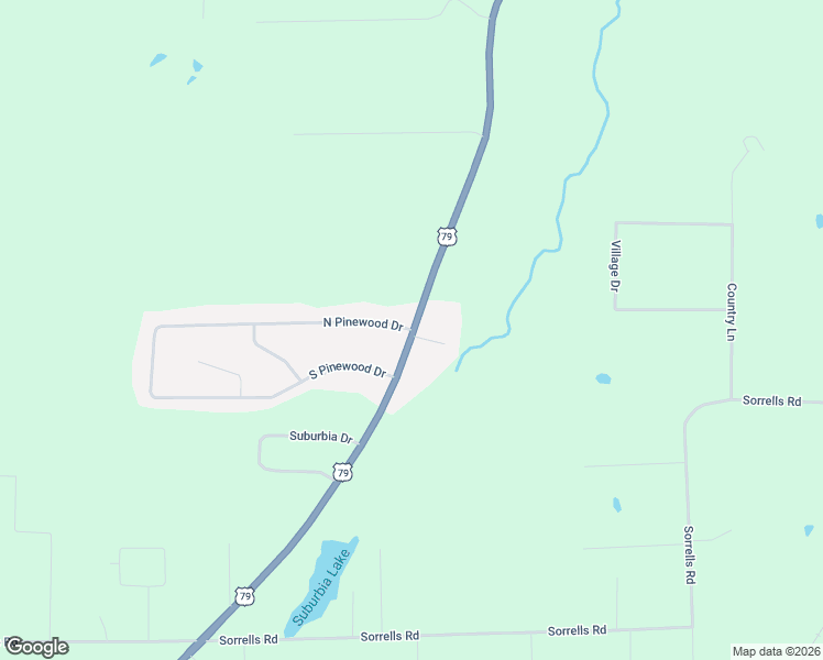 map of restaurants, bars, coffee shops, grocery stores, and more near 70711 North Pinewood Drive in Pine Bluff