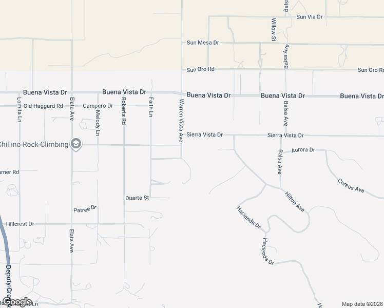 map of restaurants, bars, coffee shops, grocery stores, and more near 5115 Warren Vista Avenue in Yucca Valley