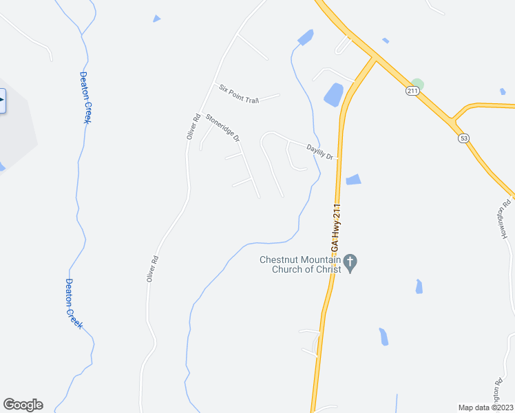 map of restaurants, bars, coffee shops, grocery stores, and more near 5190 Stoneridge Drive in Flowery Branch