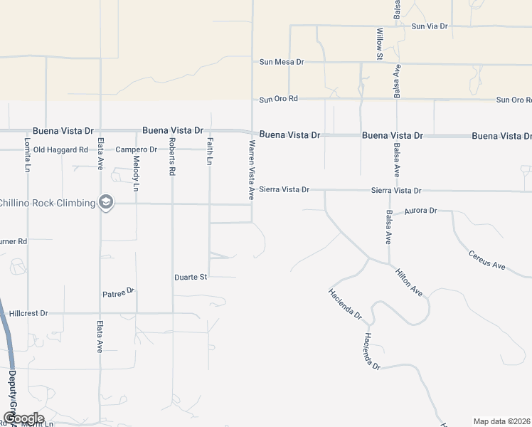map of restaurants, bars, coffee shops, grocery stores, and more near 5115 Warren Vista Avenue in Yucca Valley