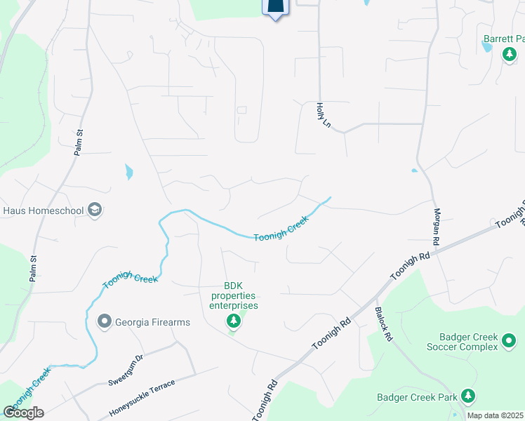 map of restaurants, bars, coffee shops, grocery stores, and more near 114 Spring Creek Court in Canton