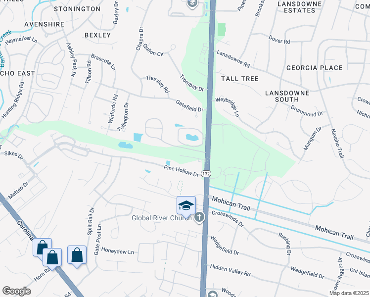 map of restaurants, bars, coffee shops, grocery stores, and more near 4421 Jay Bird Circle in Wilmington