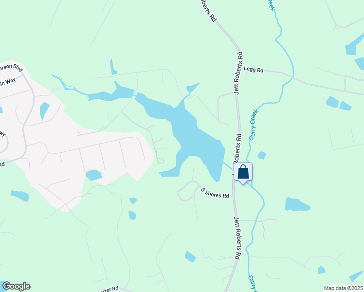 map of restaurants, bars, coffee shops, grocery stores, and more near 1099 Shoreline Drive in Jefferson