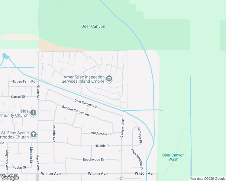 map of restaurants, bars, coffee shops, grocery stores, and more near 10973 Stallion Way in Rancho Cucamonga