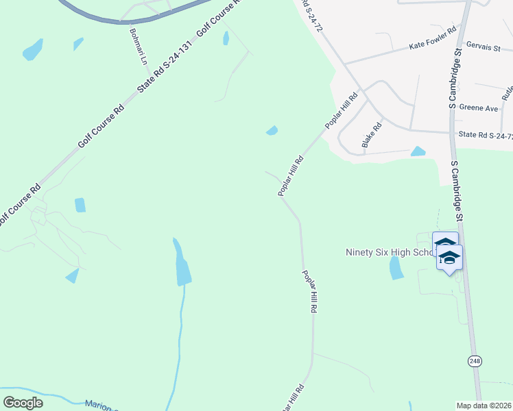 map of restaurants, bars, coffee shops, grocery stores, and more near in Ninety Six