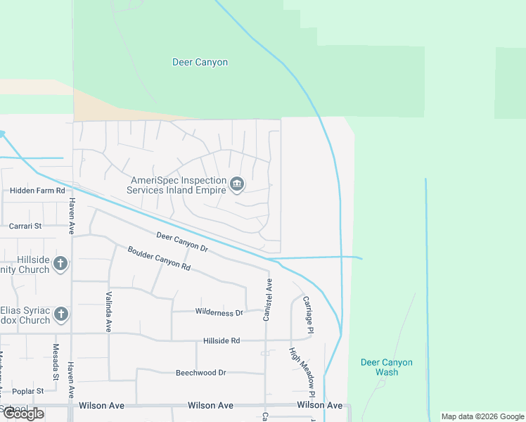 map of restaurants, bars, coffee shops, grocery stores, and more near 10988 Stallion Way in Rancho Cucamonga