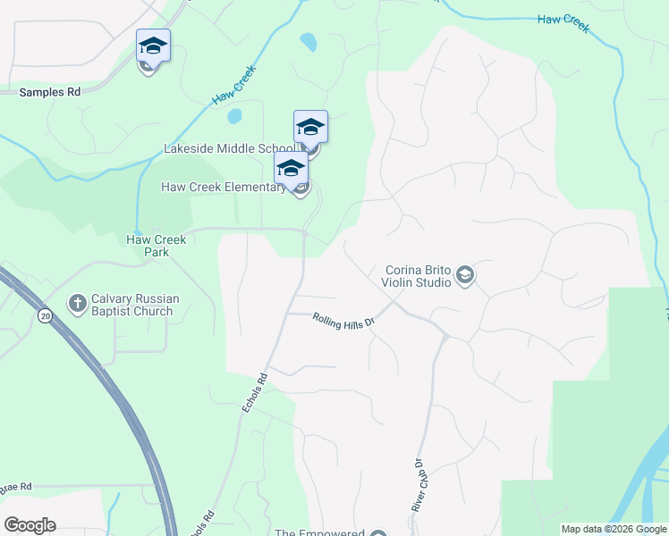 map of restaurants, bars, coffee shops, grocery stores, and more near 3960 Summerwood Drive in Cumming