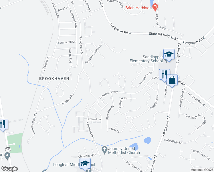 map of restaurants, bars, coffee shops, grocery stores, and more near 113 Thomaston Drive in Columbia