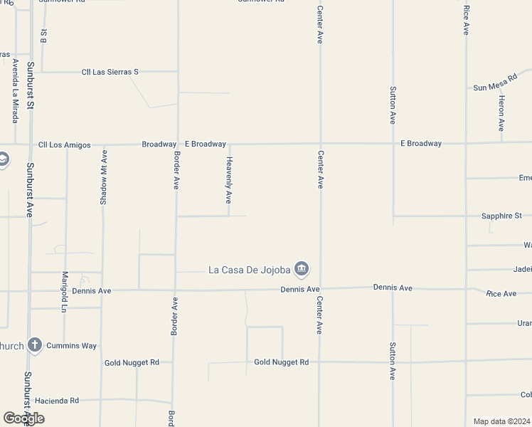 map of restaurants, bars, coffee shops, grocery stores, and more near Heavenly Avenue in San Bernardino County