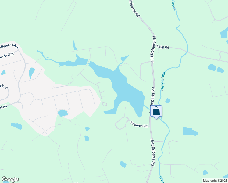 map of restaurants, bars, coffee shops, grocery stores, and more near 1099 Shoreline Drive in Jefferson