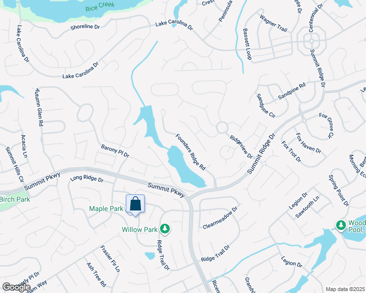map of restaurants, bars, coffee shops, grocery stores, and more near 223 Founders Ridge Road in Columbia