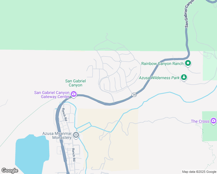 map of restaurants, bars, coffee shops, grocery stores, and more near 17 Shady Cove Court in Azusa